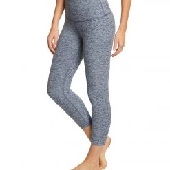 Beyond Yoga Spacedye High Waisted Yoga Capris White/Outlaw Navy