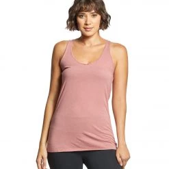 CLOTHING Bella + Canvas Triblend Racerback Workout Tank Top Mauve Triblend