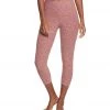 Beyond Yoga Spacedye High Waisted Yoga Capris White/Spiced Cider