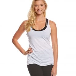 CLOTHING Bella + Canvas Triblend Racerback Workout Tank Top White Triblend