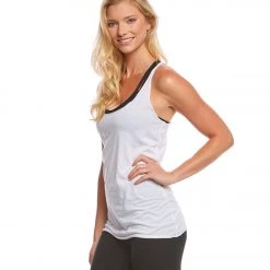 CLOTHING Bella + Canvas Triblend Racerback Workout Tank Top White Triblend