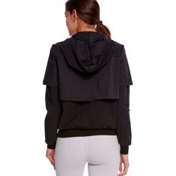 Beyond Yoga Picture Perforated After Workout Jacket Black CLOTHING 11 Beyond Yoga Picture Perforated After Workout Jacket Black CLOTHING