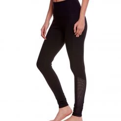 Beyond Yoga Mesh Behavior High Waisted Yoga Leggings With Pockets Jet Black CLOTHING