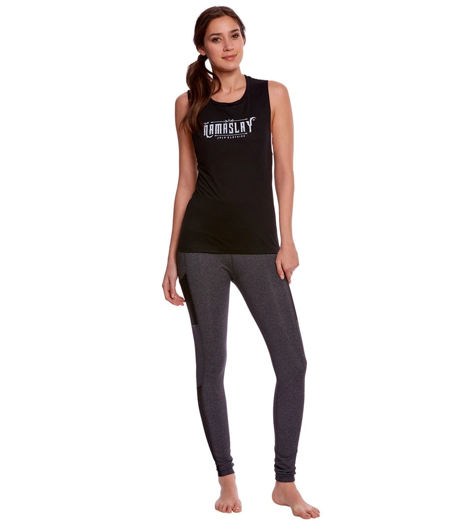 CLOTHING Beyond Yoga Mesh Behavior High Waisted Yoga Leggings With Pockets Heather Gray 6 CLOTHING Beyond Yoga Mesh Behavior High Waisted Yoga Leggings With Pockets Heather Gray