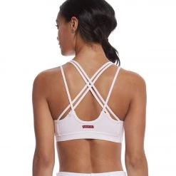 Hard Tail Tonal Strappy Bra Blush CLOTHING