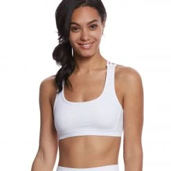 Hard Tail Tonal Strappy Bra White CLOTHING