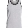 Bella + Canvas Men's Jersey Tank Athletic Heather/Black CLOTHING