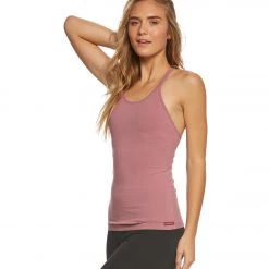 CLOTHING Hard Tail Double Cross Support Tank Dusty Rose