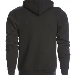 Bella + Canvas Men's Poly-Cotton Fleece Pullover Hoodie Black