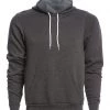 Bella + Canvas Men's Poly-Cotton Fleece Pullover Hoodie Dark Grey Heather CLOTHING