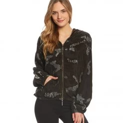 Hard Tail Zip Hoodie Camo Print Olive