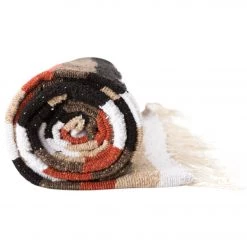 Native Yoga Natural Two Color Extra Fancy Diamond Yoga Blanket Natural Rust YOGA MATS & PROPS