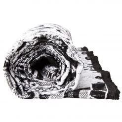 Native Yoga Mayan Calendar Blanket Black/White YOGA MATS & PROPS