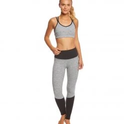 CLOTHING Manduka Cross Strap Yoga Bra Herringbone