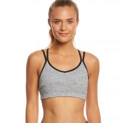 CLOTHING Manduka Cross Strap Yoga Bra Herringbone