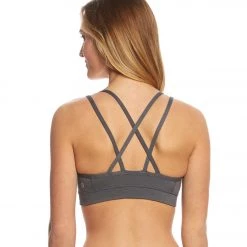 Manduka Cross Strap Yoga Bra Sediment CLOTHING