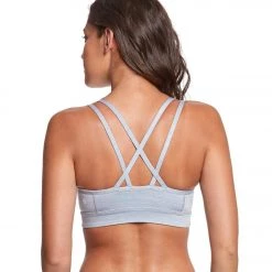 Manduka Cross Strap Yoga Bra Light Grey Heather CLOTHING