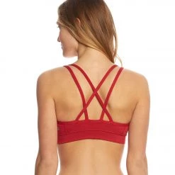 Manduka Cross Strap Yoga Bra Cherry Blossom