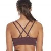 CLOTHING Manduka Cross Strap Yoga Bra Dark Chestnut