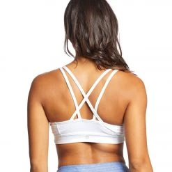 CLOTHING Manduka Cross Strap Yoga Bra Pure White