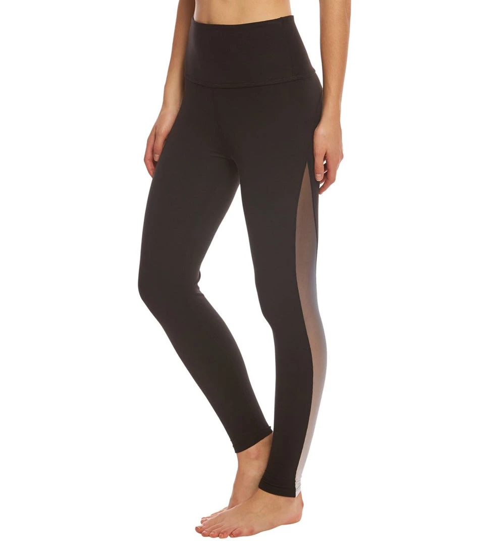 Beyond Yoga Ommmbre Mesh High Waisted 7/8 Yoga Leggings Jet Black 3 Beyond Yoga Ommmbre Mesh High Waisted 7/8 Yoga Leggings Jet Black