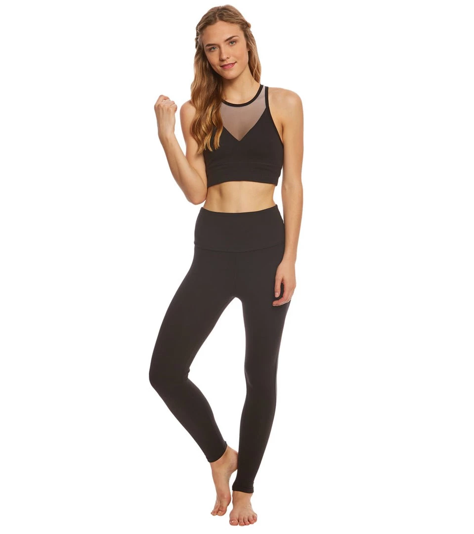 Beyond Yoga Ommmbre Mesh High Waisted 7/8 Yoga Leggings Jet Black 6 Beyond Yoga Ommmbre Mesh High Waisted 7/8 Yoga Leggings Jet Black