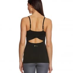Beyond Yoga Kate Spade Cinched Back Bow Yoga Tank Top Jet Black