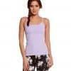 Beyond Yoga Kate Spade Cinched Back Bow Yoga Tank Top Lilac Charm