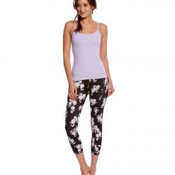 Beyond Yoga Kate Spade Cinched Back Bow Yoga Tank Top Lilac Charm