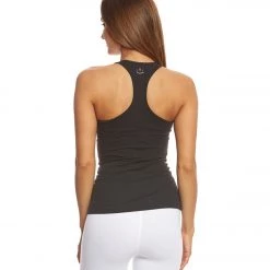 Beyond Yoga Wide Band Stacked Yoga Tank Top Jet Black CLOTHING
