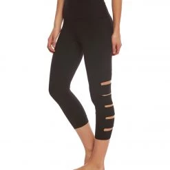 Beyond Yoga Wide Band Stacked Yoga Capris Jet Black 13 Beyond Yoga Wide Band Stacked Yoga Capris Jet Black