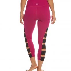 CLOTHING Beyond Yoga Wide Band Stacked Yoga Capris Plumberry 10 CLOTHING Beyond Yoga Wide Band Stacked Yoga Capris Plumberry