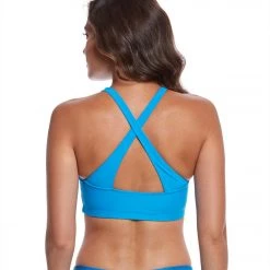 Onzie Open Heart Yoga Sports Bra Indian Blue
