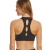 CLOTHING Beyond Yoga Lux Half Moon Yoga Sports Bra Black