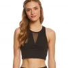 CLOTHING Beyond Yoga Quilt Ahead Keyhole Yoga Bralette Jet Black