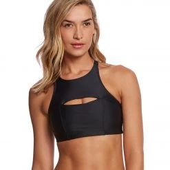 Yoga Sports Bras Onzie Open Heart Yoga Sports Bra Black