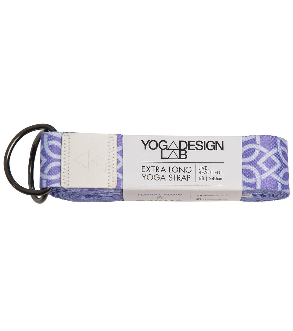 Yoga Design Lab Yoga Strap 8' Floral Flow 7 Yoga Design Lab Yoga Strap 8' Floral Flow