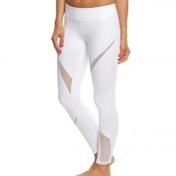 Beyond Yoga Quilt Ahead 7/8 Yoga Leggings White