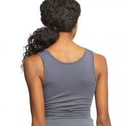Onzie Knot Yoga Crop Top Slate Grey