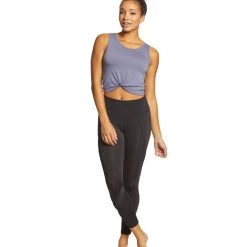 Onzie Knot Yoga Crop Top Slate Blue Women 11 Onzie Knot Yoga Crop Top Slate Blue Women