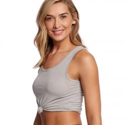 Onzie Knot Yoga Crop Top Sand