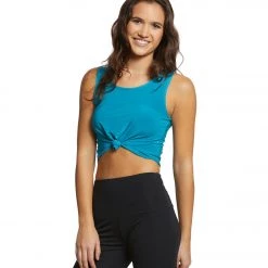 CLOTHING Onzie Knot Yoga Crop Top Jade