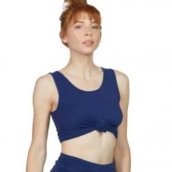 CLOTHING Onzie Knot Yoga Crop Top Thunder