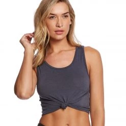 CLOTHING Onzie Knot Yoga Crop Top Midnight