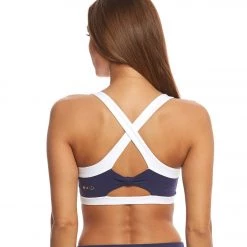 Beyond Yoga Kate Spade Lunar Cut Out Yoga Sports Bra KS Navy CLOTHING