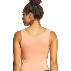 CLOTHING Onzie Knot Yoga Crop Top Peach Pink