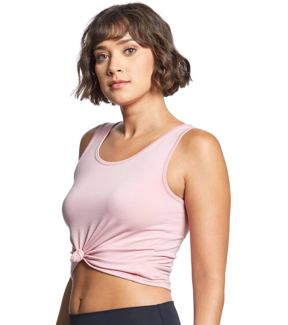 CLOTHING Onzie Knot Yoga Crop Top Blush 4 CLOTHING Onzie Knot Yoga Crop Top Blush