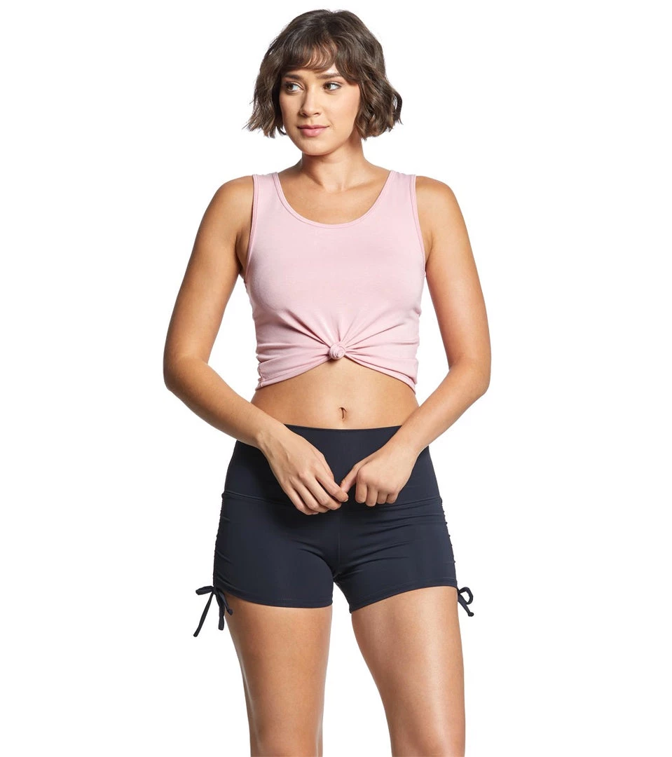 CLOTHING Onzie Knot Yoga Crop Top Blush 6 CLOTHING Onzie Knot Yoga Crop Top Blush