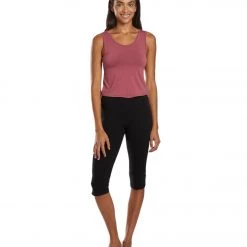 Onzie Knot Yoga Crop Top Mauve