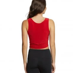 Onzie Knot Yoga Crop Top Red